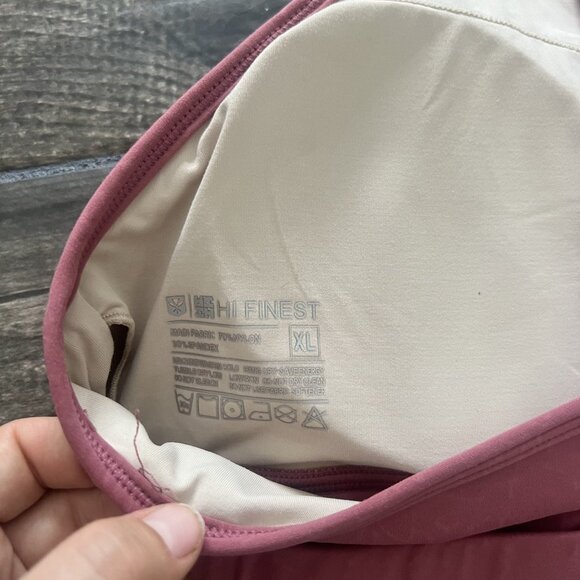 hi finest sports bra mauve purple pink size XL (053) - Picture 3 of 3